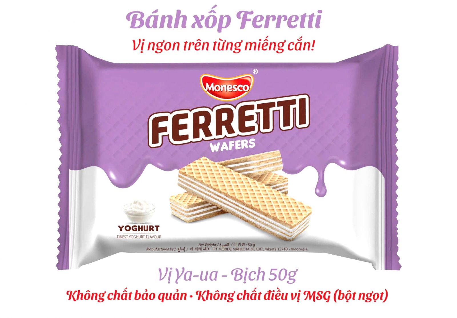 Bánh xốp Ferretti Vị Sữa Chua