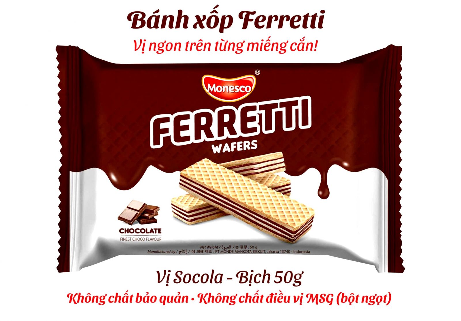 Bánh xốp Ferretti Vị Socola